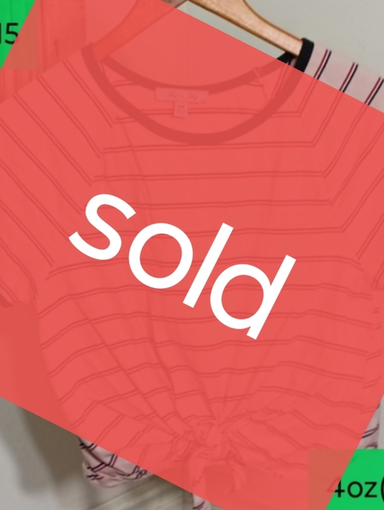 She + Sky Tops - she + sky striped cropped top